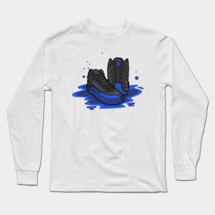 AJ 12 Retro Black Game Royal Sneaker Long Sleeve T-Shirt